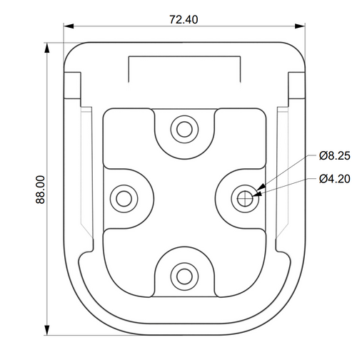Suport printat 3D pentru baterie H-GO 48V Li-Ion