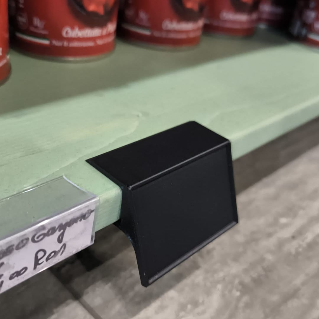Suport etichetă preț pentru rafturi comerciale din lemn | Portetichetă raft magazin