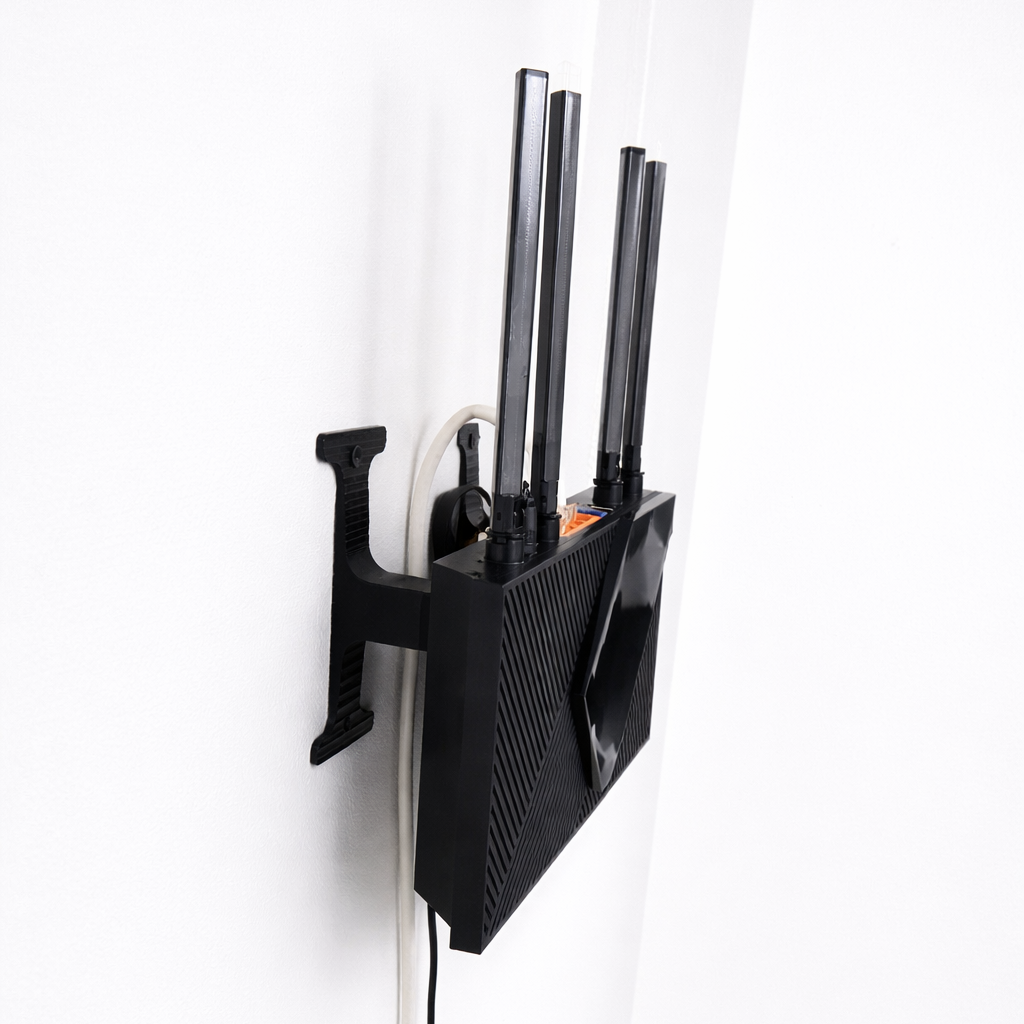Suport perete router TP-Link Archer AX55 Pro – printat 3D, montaj vertical