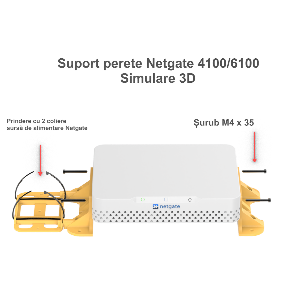 Suport perete Netgate 4100/6100